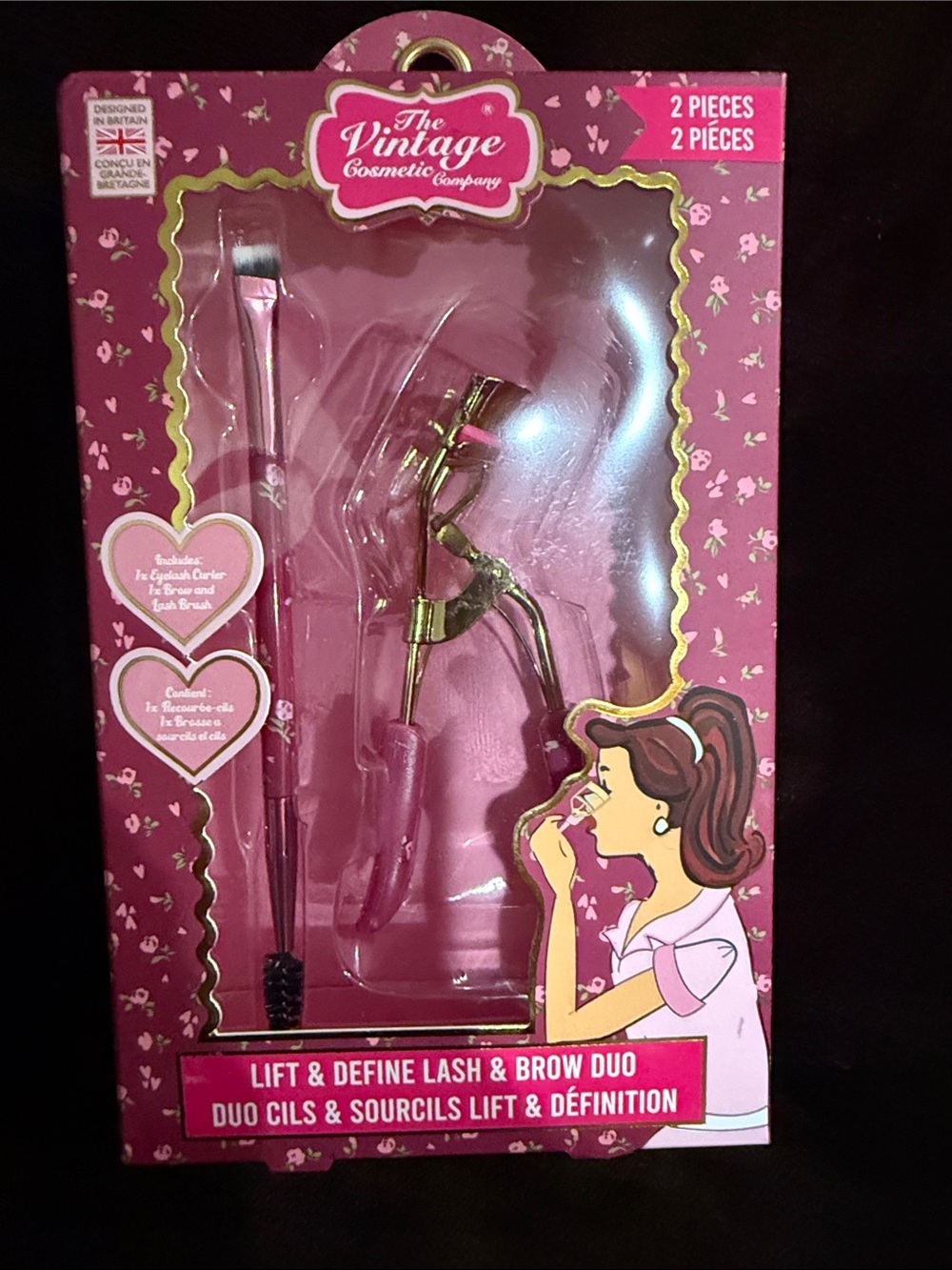 The Vintage Cosmetic Company Lift & Define Lash & Brow Duo - Pink